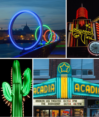 Neon signs