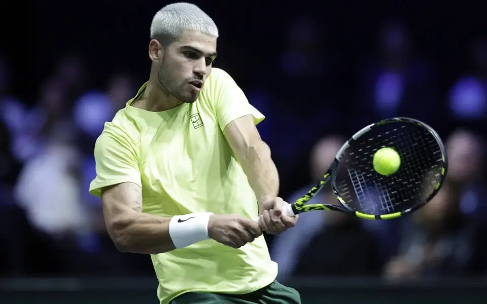 Carlos Alcaraz bei den Rolex Paris Masters 2025
