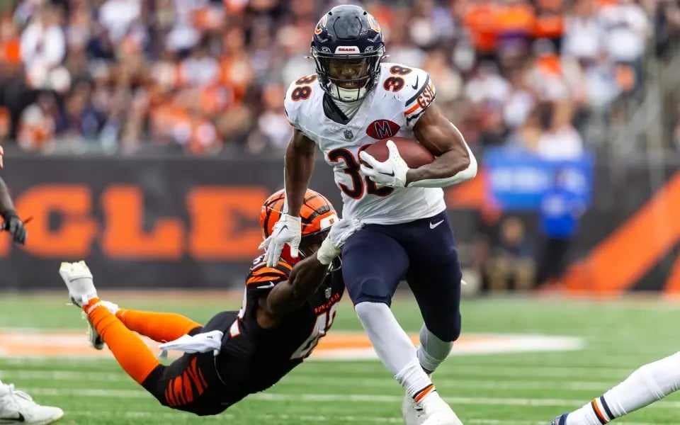 Brittain Brown (38), Runningback der Chicago Bears