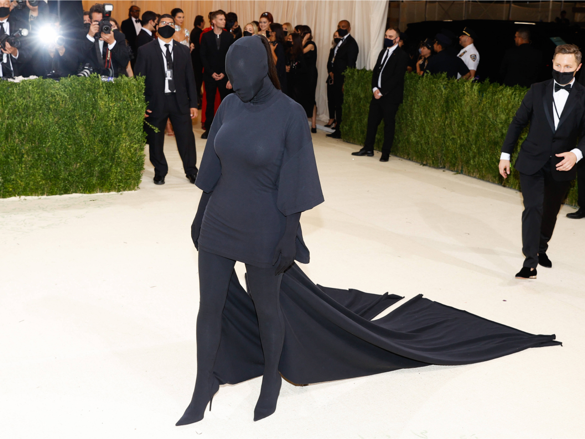 Kim Kardashian arrives on the red carpet for The Met Gala 2022