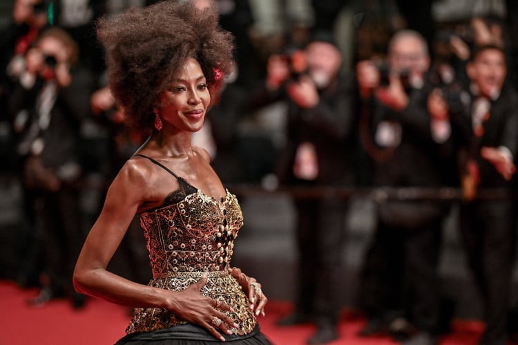 Naomi Campbell attending the screening of Fuori at the 78th Cannes Film Festival in Cannes