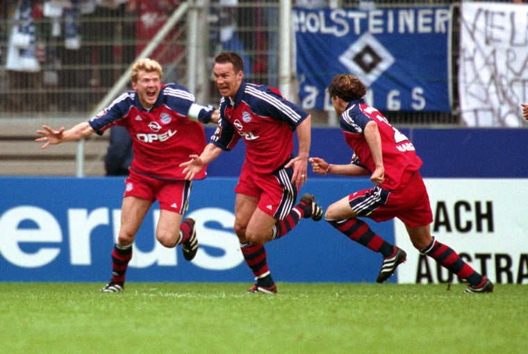 Patrik Andersson Tor gegen HSV Deutsche Mesiterschaft Schalke 04