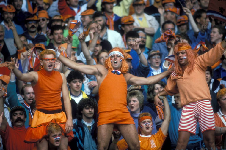 Niederlaendische Fans EURO 1988