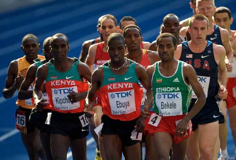 Kipchoge Bekele Leichtathletik WM 2009 Berlin