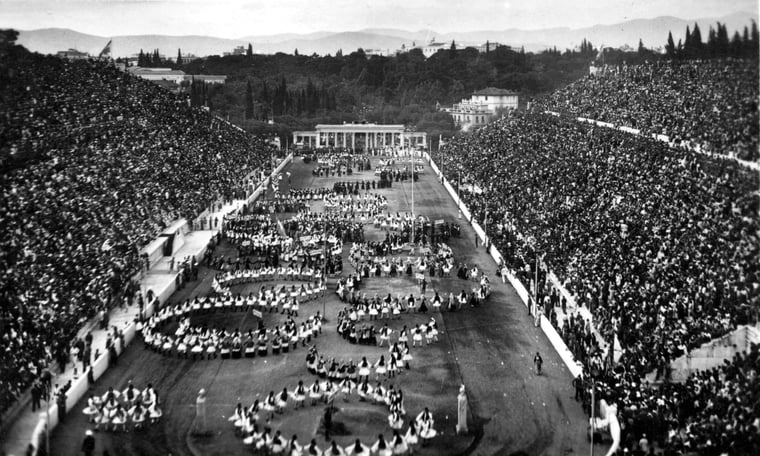 1896 Athen Olpympia Eröffnungszeremonie