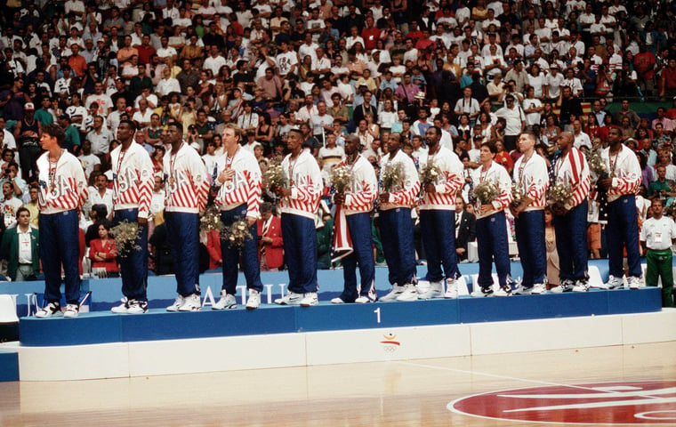 Olympische Spiele 1992 Barcelona : Basketball USA Dream Team Gold