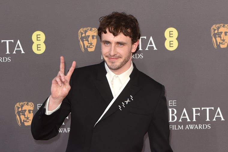 IMAGO / FAMOUS / James Warren | Paul Mescal attends the 2024 EE BAFTA Film Awards at the Royal Festival Hall in London.