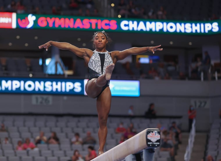 Simone Biles Schwebebalken USA Turnmeisterschaften 2021