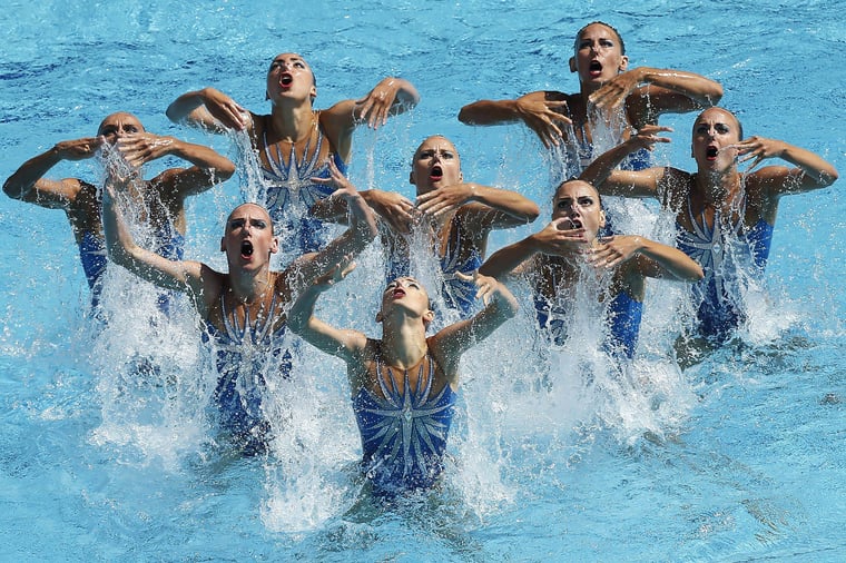 Russland Synchronschwimmen Team Rio 2016