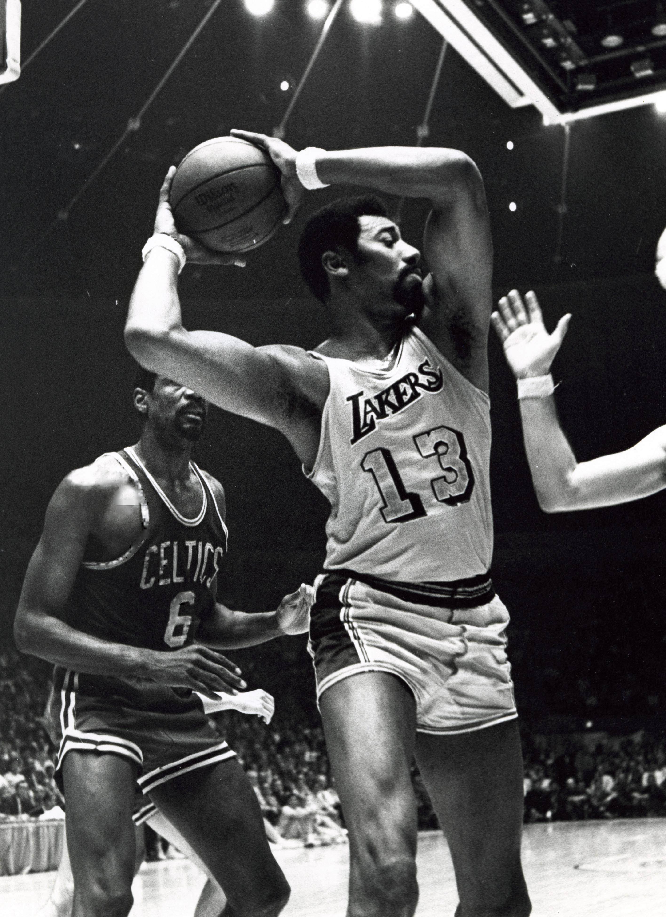 Lakers center Wilt Chamberlain