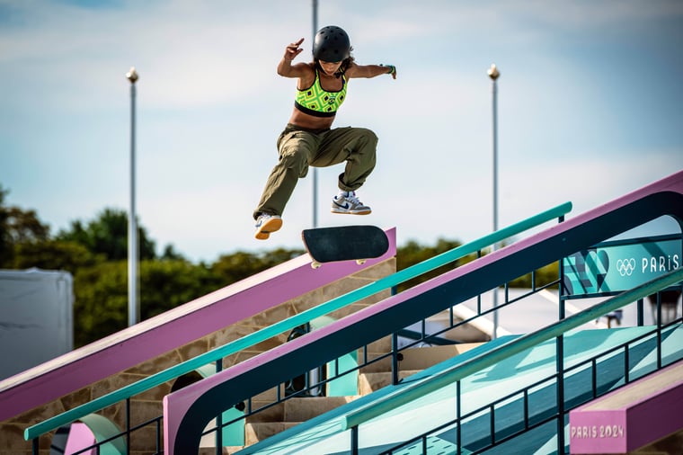 Rayssa Leal skateboard Beonzemedaille Paris 2024