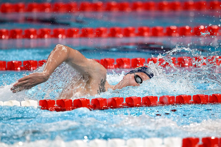 Florian Wellbrock men's 800m heats 2024 Olympics