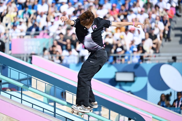 Yuto Horigome Skateboard Street Finale Goldmedaille 2024 Olympia