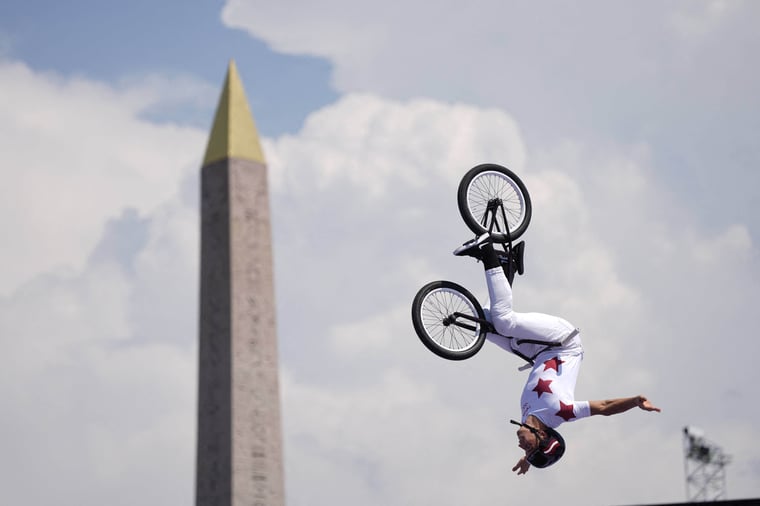 Bronze medal Anthony Jeanjean Place de la Concorde Paris 2024