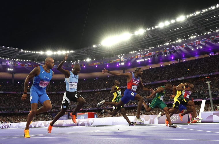 Lyles gewinnt 100m Foto-Finish Olympia 2024