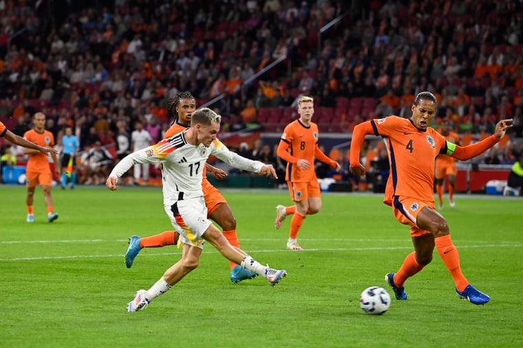 Florian Wirtz Torschuss Virgil van Dijk Nations League