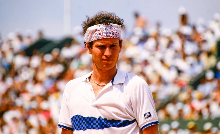 John McEnroe French Open 1986 tennis