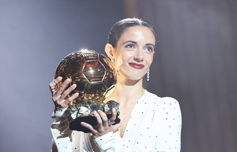 Aitana Bonmati with her second Ballon dOr