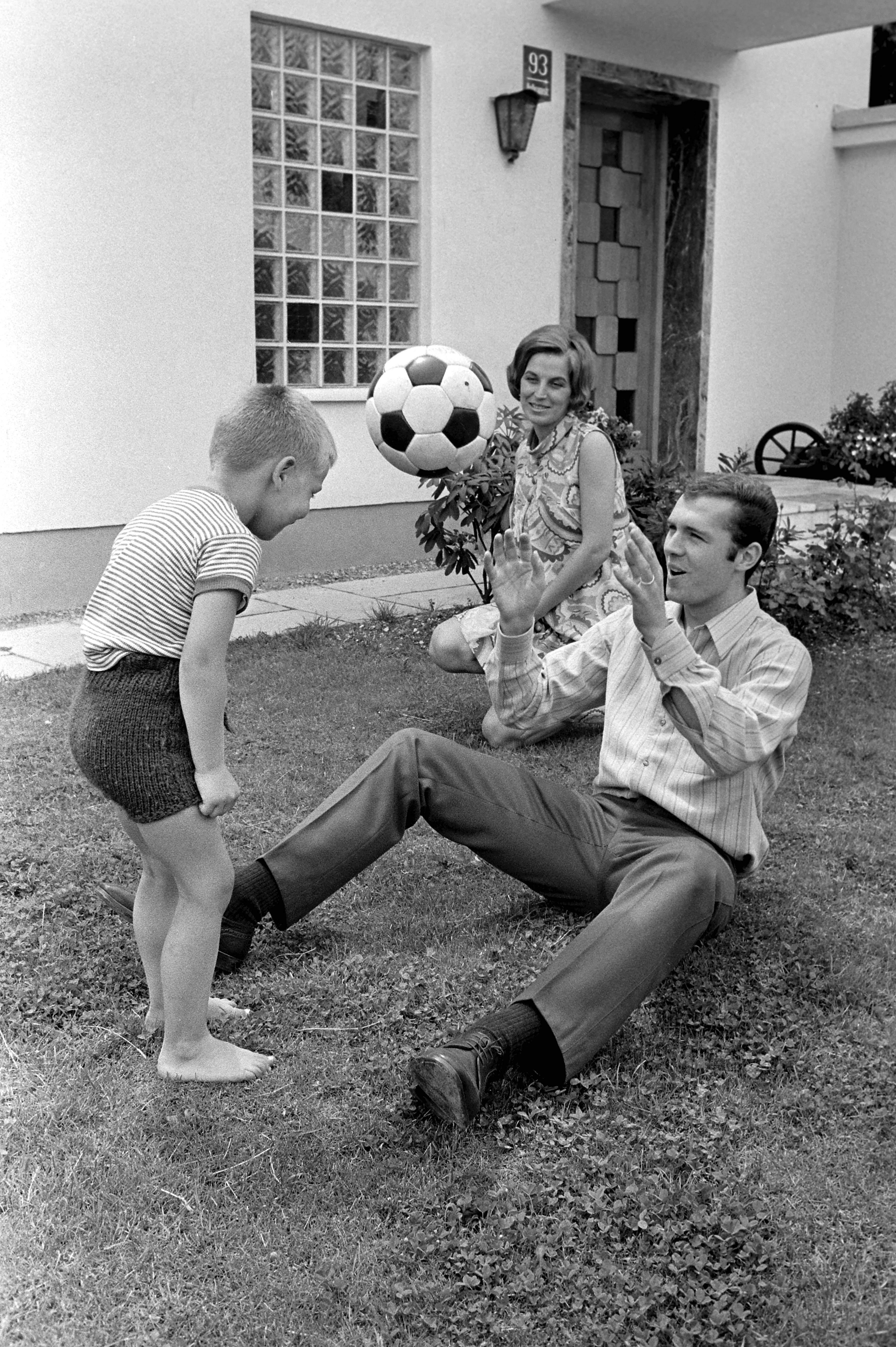 Franz Beckenbauer mit Sohn